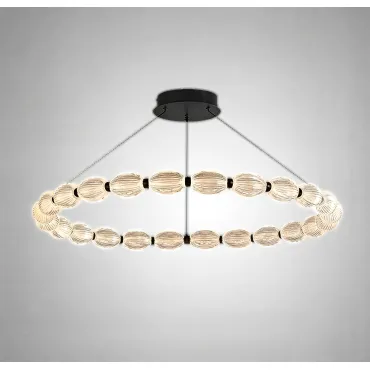 Кольцевые люстры и светильники CARA ELLIPSE RING P1 D68 Black