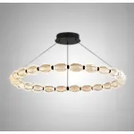 Кольцевые люстры и светильники CARA ELLIPSE RING P1 D88 Black от ImperiumLoft