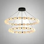 Кольцевые люстры и светильники CARA ELLIPSE RING P2 D68 D88 Black от ImperiumLoft