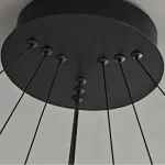 Кольцевые люстры и светильники CARA ELLIPSE RING P2 D68 D88 Black от ImperiumLoft