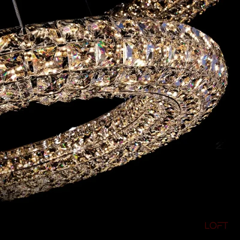 Кольцевые люстры и светильники ALEF P1 D80 от ImperiumLoft