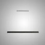 Подвесные светильники с корпусом в форме удлиненной трапеции из массива дерева BOTRAIF L140 Black от ImperiumLoft