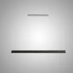 Подвесные светильники с корпусом в форме удлиненной трапеции из массива дерева BOTRAIF L160 Black от ImperiumLoft