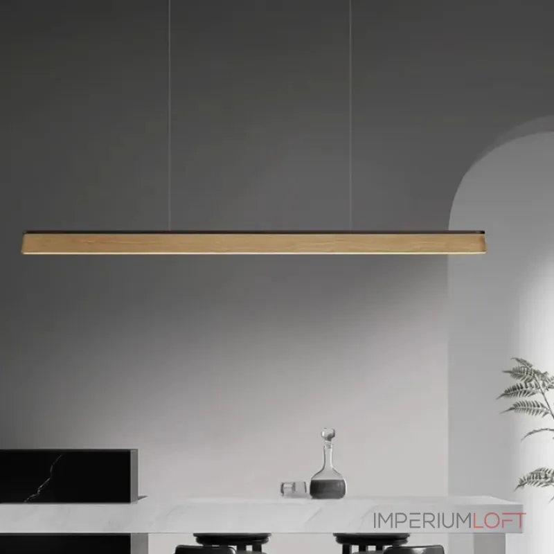 Подвесные светильники с корпусом в форме удлиненной трапеции из массива дерева BOTRAIF L120 Lite от ImperiumLoft