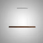 Подвесные светильники с корпусом в форме удлиненной трапеции из массива дерева BOTRAIF L120 Dark от ImperiumLoft