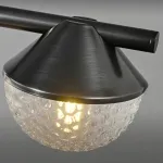 Реечный светильник с рельефными плафонами в форме полусфер на конических креплениях EMBRET LONG от ImperiumLoft