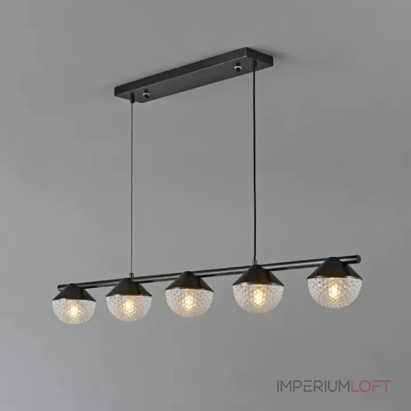 Реечный светильник с рельефными плафонами в форме полусфер на конических креплениях EMBRET LONG от ImperiumLoft