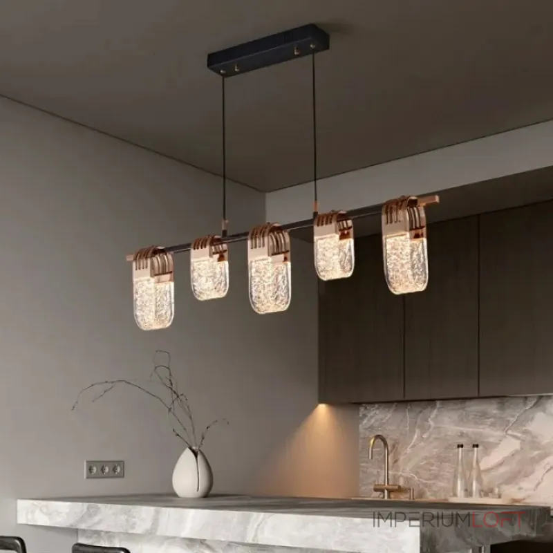 Серия реечных светильников с рельефными акриловыми рассеивателями изогнутой формы и металлическим корпусом JERALD LONG P5 от ImperiumLoft