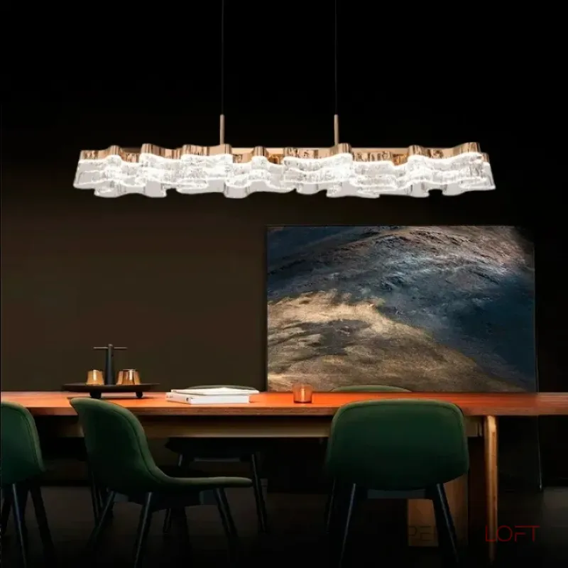 Серия реечных светильников с акриловыми плафонами волнообразной формы DARREN LONG P3 от ImperiumLoft