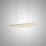 Реечный светодиодный светильник с изогнутым листовидным корпусом из металла SACHA