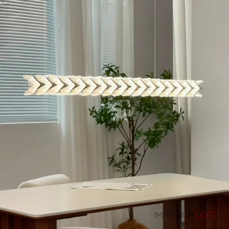 Серия реечных светильников с декором в форме стрелок из акрила на металлическом каркасе STAN LONG A от ImperiumLoft