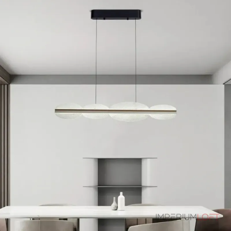 Серия реечных светильников с рельефными волнообразными рассеивателями на металлической планке AJAX B L120 от ImperiumLoft