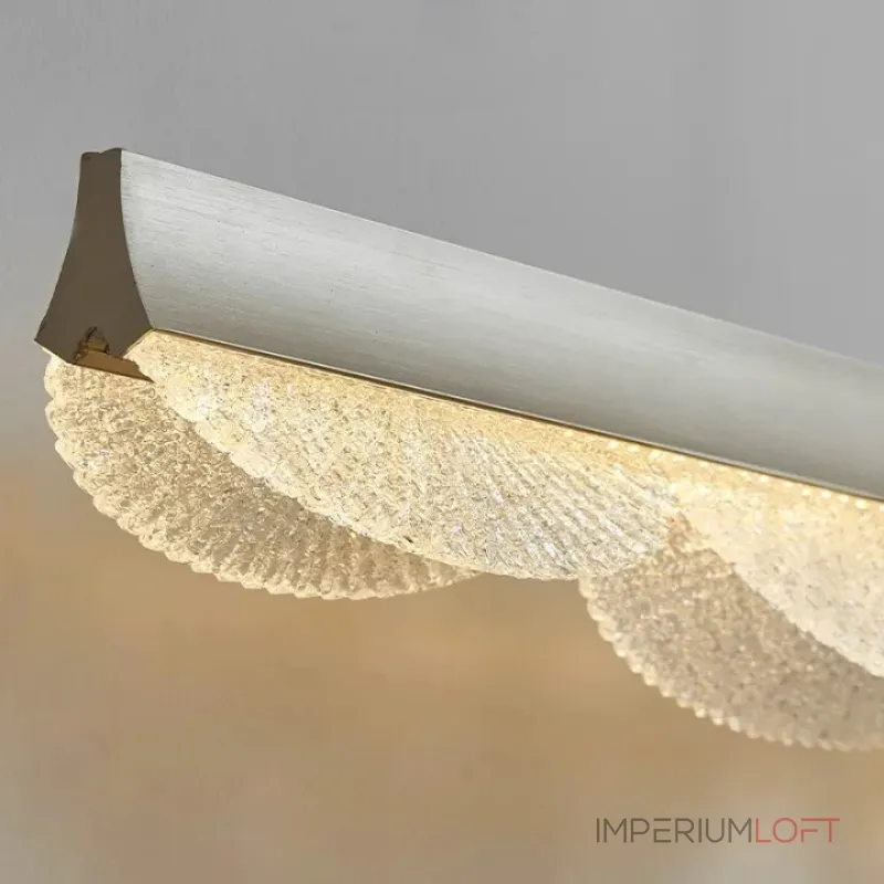 Серия реечных светильников с рельефными волнообразными рассеивателями на металлической планке AJAX A L120 от ImperiumLoft