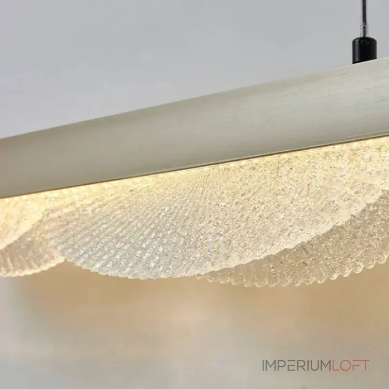 Серия реечных светильников с рельефными волнообразными рассеивателями на металлической планке AJAX A L120 от ImperiumLoft