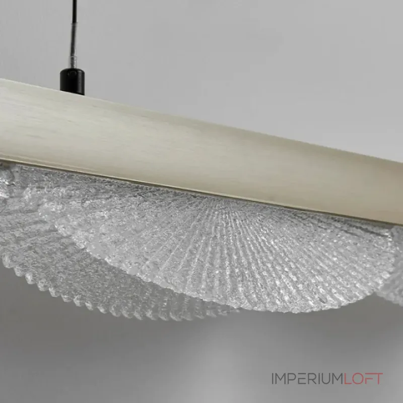 Серия реечных светильников с рельефными волнообразными рассеивателями на металлической планке AJAX A L120 от ImperiumLoft