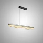 Серия реечных светильников с рельефными волнообразными рассеивателями на металлической планке AJAX A L120 от ImperiumLoft