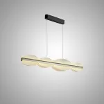 Серия реечных светильников с рельефными волнообразными рассеивателями на металлической планке AJAX B L120 от ImperiumLoft