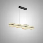 Серия реечных светильников с рельефными волнообразными рассеивателями на металлической планке AJAX B L140 от ImperiumLoft