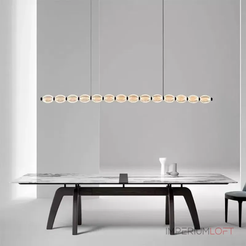 Серия реечных светильников с рельефными плафонами эллиптической формы CARA ELLIPSE LONG L126 Black