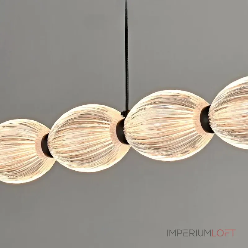 Серия реечных светильников с рельефными плафонами эллиптической формы CARA ELLIPSE LONG L126 Black