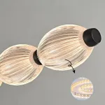 Серия реечных светильников с рельефными плафонами эллиптической формы CARA ELLIPSE LONG L126 Black