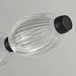 Серия реечных светильников с рельефными плафонами эллиптической формы CARA ELLIPSE LONG L126 Black