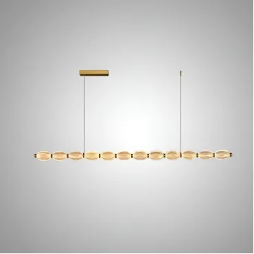 Реечный, рядный светильник CARA ELLIPSE LONG L105 Gold