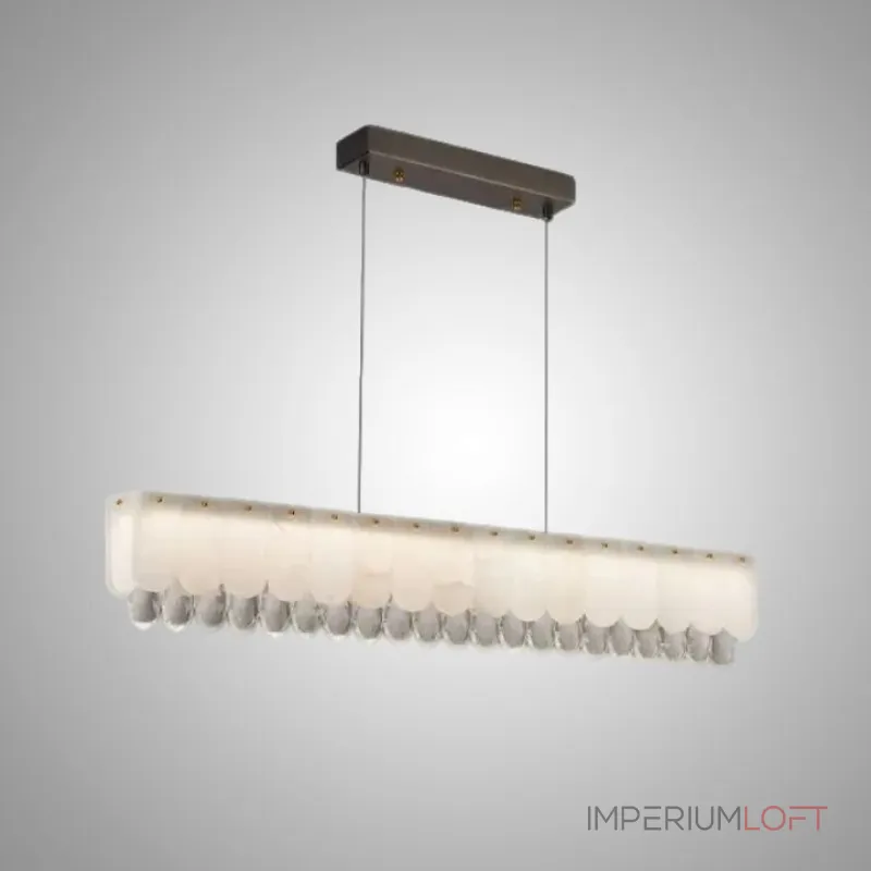 Серия светодиодных реечных люстр из мраморных пластин c закругленным краем и декоративными хрустальными подвесками LIDVALD B LONG B от ImperiumLoft Серия светодиодных реечных люстр из мраморных пластин c закругленным краем и декоративными хрустальными подвесками LIDVALD B LONG B от ImperiumLoft