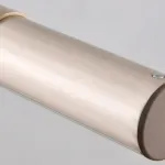 Подвесной реечный светильник с цилиндрическим корпусом на ременном подвесе BAMBI L100 от ImperiumLoft