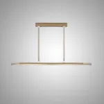 Подвесной реечный светильник с цилиндрическим корпусом на ременном подвесе BAMBI L100 от ImperiumLoft