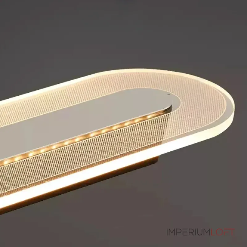 Линейный подвесной светильник с группой направленных точечных источников и плоским рассеивателем с радиусными краями FINBAR L158 от ImperiumLoft