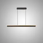 Линейный подвесной светильник с группой направленных точечных источников и плоским рассеивателем с радиусными краями FINBAR L108 от ImperiumLoft