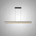 Реечный светодиодный светильник с прямоугольным акриловым плафоном с текстурой «капель» JESPER L117 от ImperiumLoft