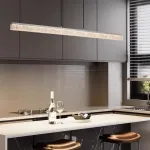 Реечный светодиодный светильник с прямоугольным акриловым плафоном с текстурой «капель» JESPER L147 от ImperiumLoft