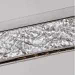 Реечный светодиодный светильник с прямоугольным акриловым плафоном с текстурой «капель» JESPER L147 от ImperiumLoft