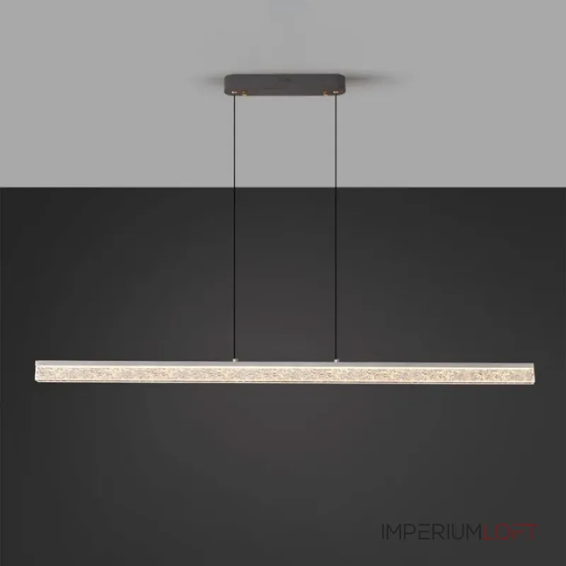 Реечный светодиодный светильник с прямоугольным акриловым плафоном с текстурой «капель» JESPER L147 от ImperiumLoft