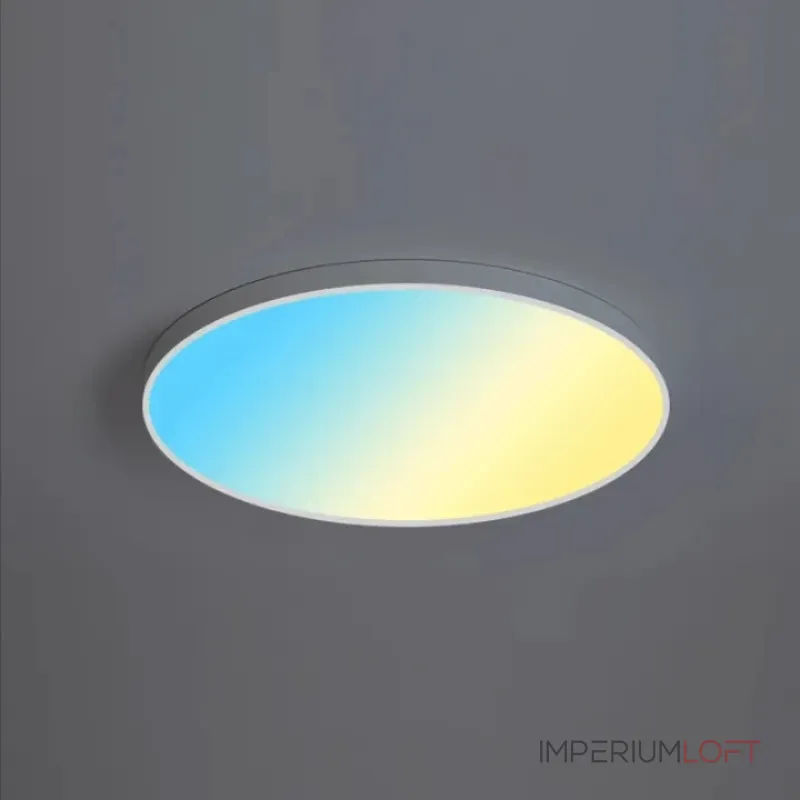 Плоский потолочный светильник с функцией имитации рассвета, заката, голубого неба и других эффектов DISC SUNSET D53 без бокового рассеивателя от ImperiumLoft