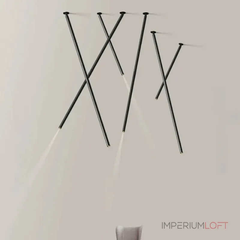 Серия встраиваемых точечных светильников с удлиненным туннельным корпусом с функцией регулировки угла наклона FERD Black H410 3500K от ImperiumLoft