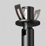 Серия встраиваемых точечных светильников с удлиненным туннельным корпусом с функцией регулировки угла наклона FERD Black H410 3500K от ImperiumLoft