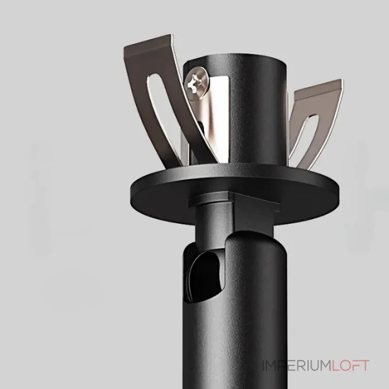 Серия встраиваемых точечных светильников с удлиненным туннельным корпусом с функцией регулировки угла наклона FERD Black H410 3500K от ImperiumLoft