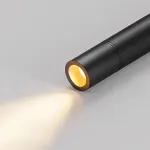 Серия встраиваемых точечных светильников с удлиненным туннельным корпусом с функцией регулировки угла наклона FERD Black H410 3500K от ImperiumLoft