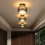 Серия потолочных светильников в форме тороида из стекла и внутреннего акрилового расcеивателя ELISER CH A от ImperiumLoft