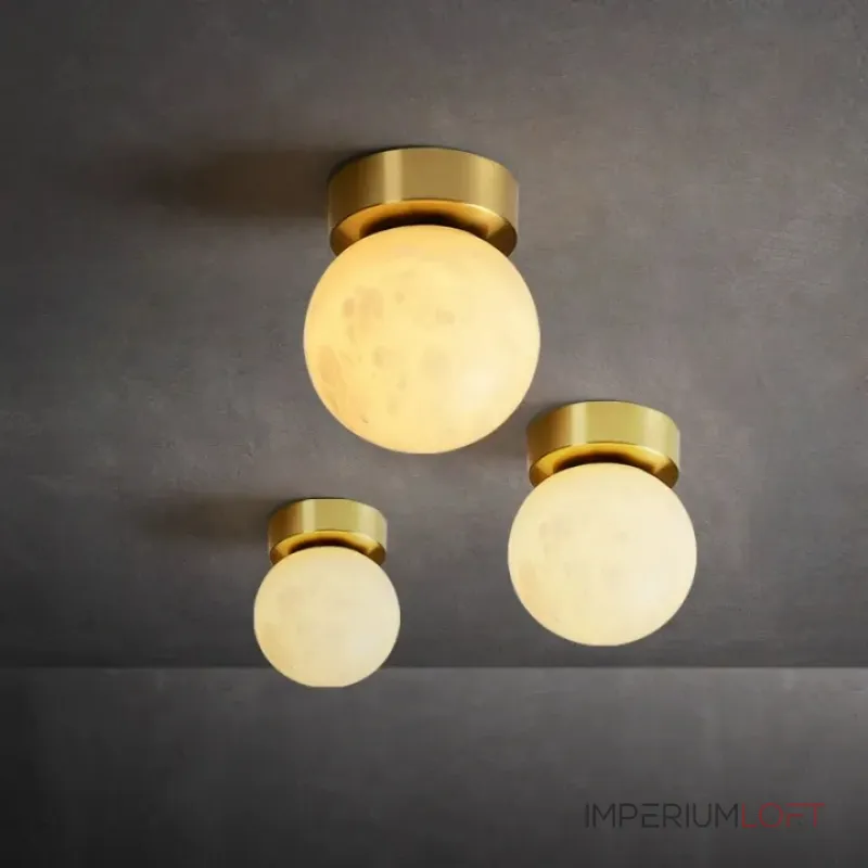 Минималистичные потолочные светильники с рассеивателем из испанского алебастра шарообразной формы BALLS MARBLE D15 от ImperiumLoft