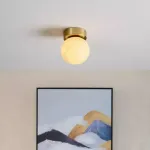 Минималистичные потолочные светильники с рассеивателем из испанского алебастра шарообразной формы BALLS MARBLE D15 от ImperiumLoft