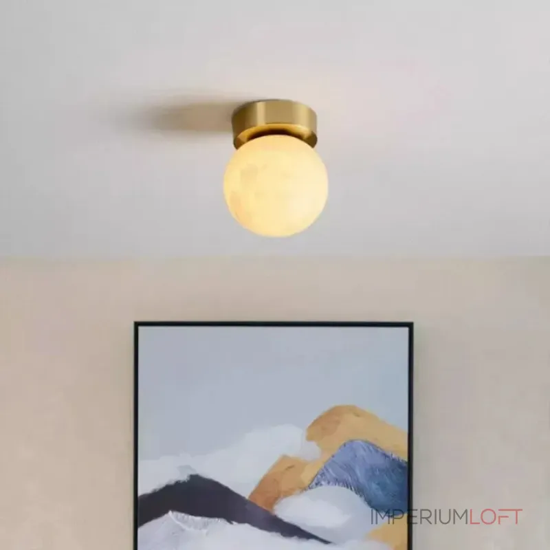 Минималистичные потолочные светильники с рассеивателем из испанского алебастра шарообразной формы BALLS MARBLE D15 от ImperiumLoft