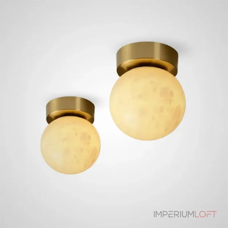 Минималистичные потолочные светильники с рассеивателем из испанского алебастра шарообразной формы BALLS MARBLE D15 от ImperiumLoft