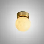 Минималистичные потолочные светильники с рассеивателем из испанского алебастра шарообразной формы BALLS MARBLE D12 от ImperiumLoft