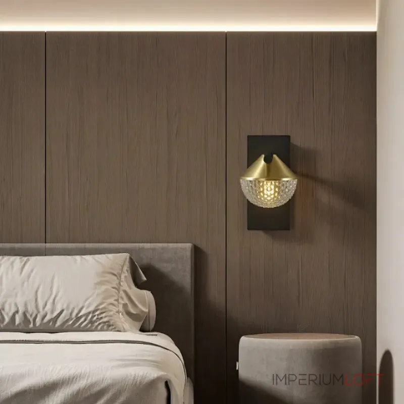 Настенный светильник с рельефным плафоном на коническом креплении EMBRET WALL от ImperiumLoft Настенный светильник с рельефным плафоном на коническом креплении EMBRET WALL от ImperiumLoft