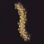 Серия настенных светильников в виде цветов из ограненного хрусталя с каркасом из металла Бра EGEL WALL P5ImperiumLoft