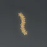 Серия настенных светильников в виде цветов из ограненного хрусталя с каркасом из металла Бра EGEL WALL P5ImperiumLoft